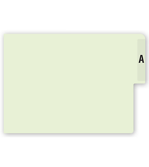 This durable A-Z index year-end tab system resists wear & tear even with the heaviest use.