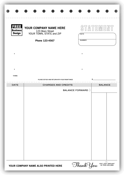495 - Custom Printed Statements