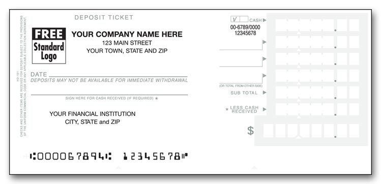 51119N - Deposit Tickets - Personal Size