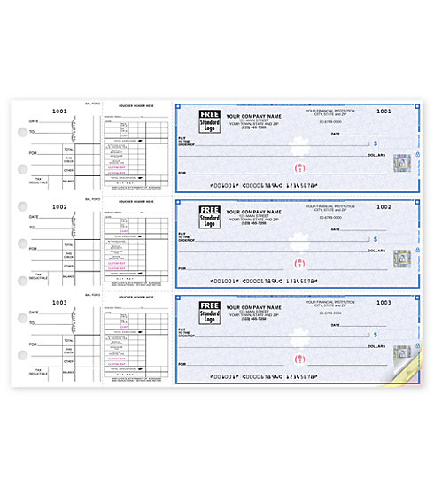 53226DS - 3-On-A-Page Payroll Checks