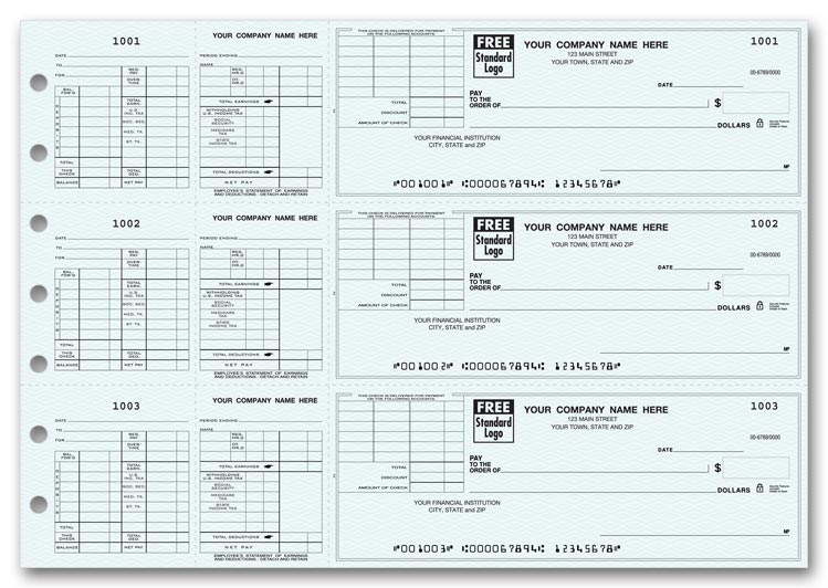 53228N - 3-Per-Page Payroll Voucher Check