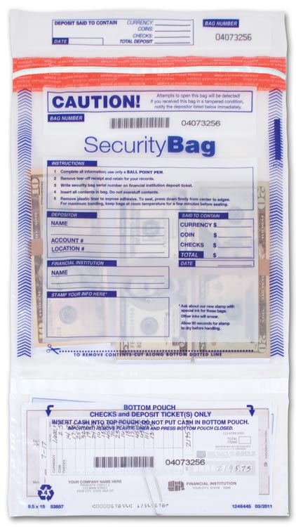 53857 - Cash & Check Deposit Bags