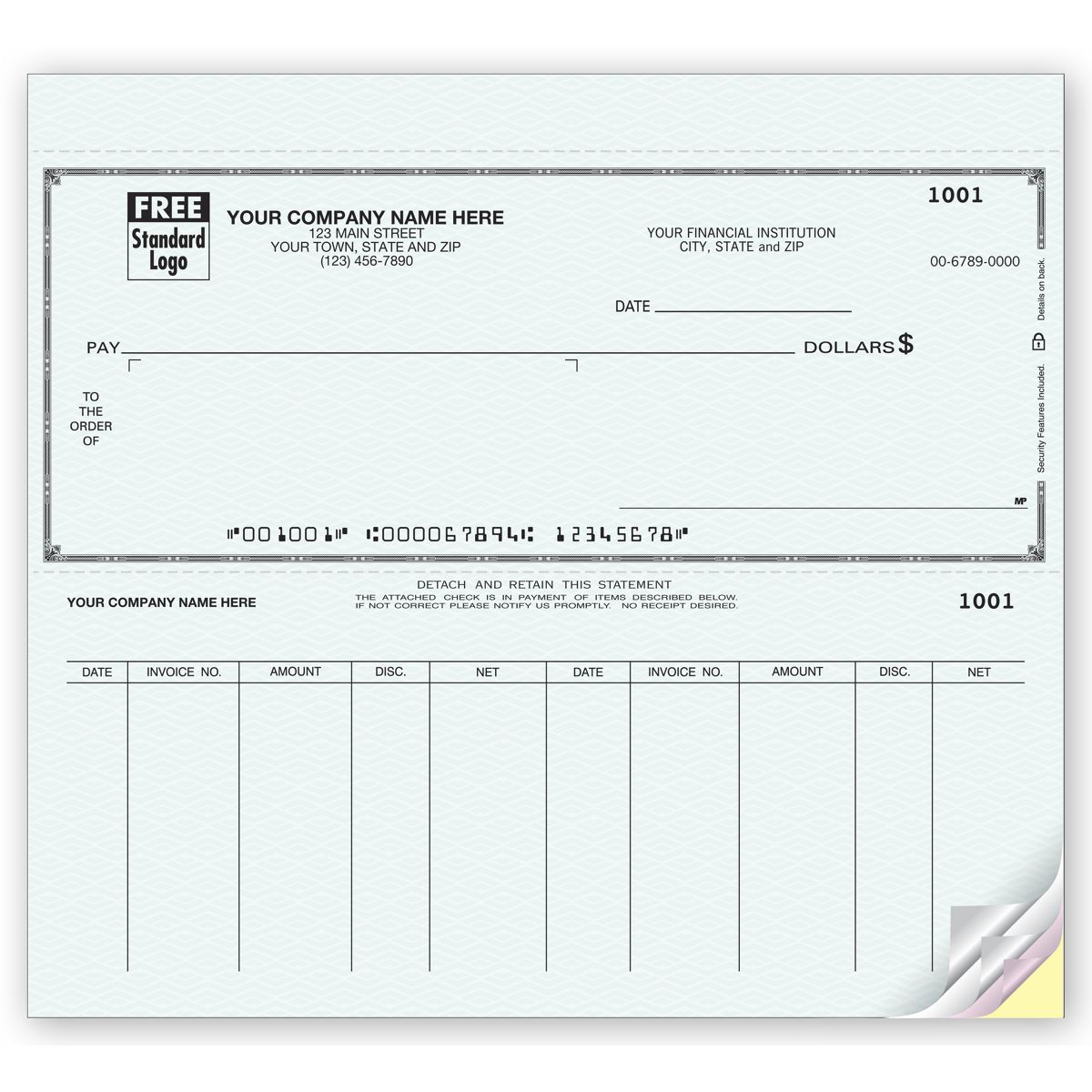 Personalized Voucher Checks