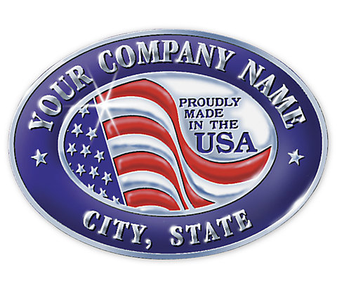 These seals mean something special to many Americans. Use them everywhere to show pride in your country and pride in your pro