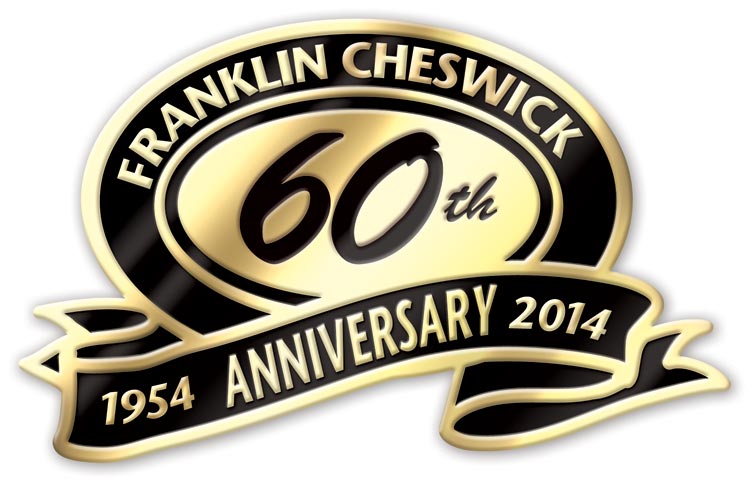 Custom printed anniversary foil labels with your anniversary years printed.