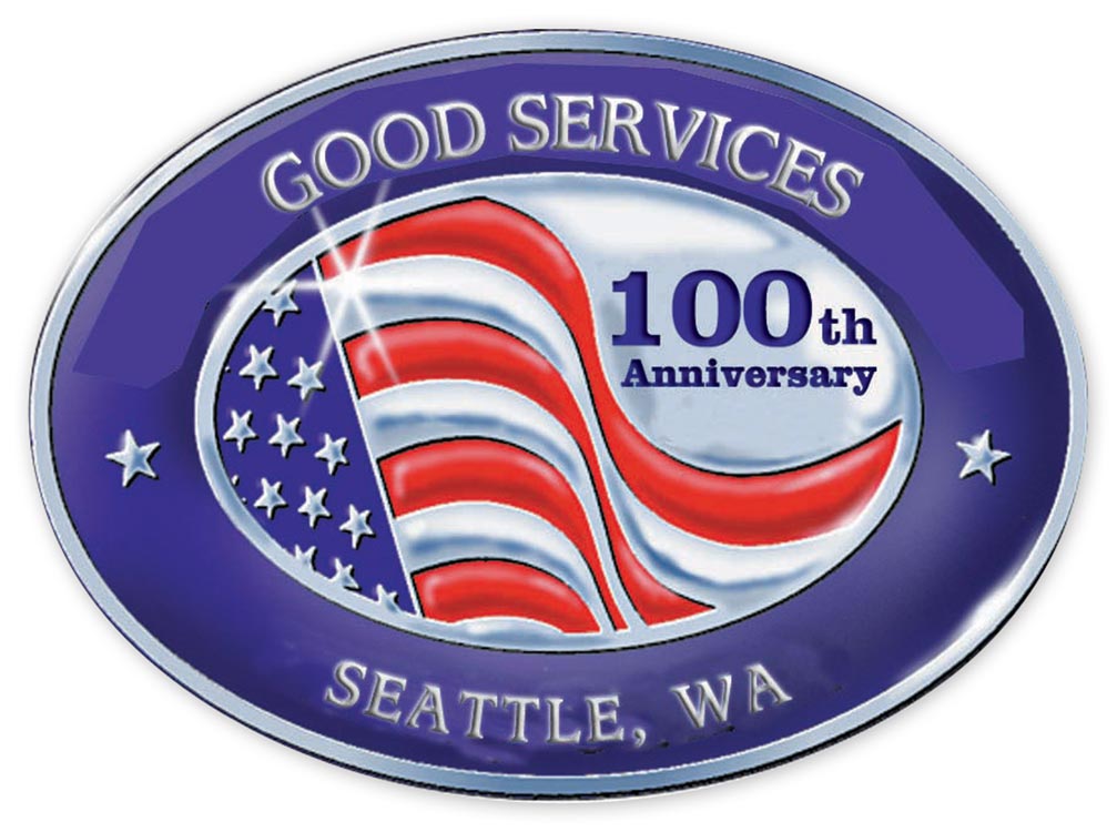FSE40 - Silver Foil Anniversary Labels | Oval Anniversary Labels