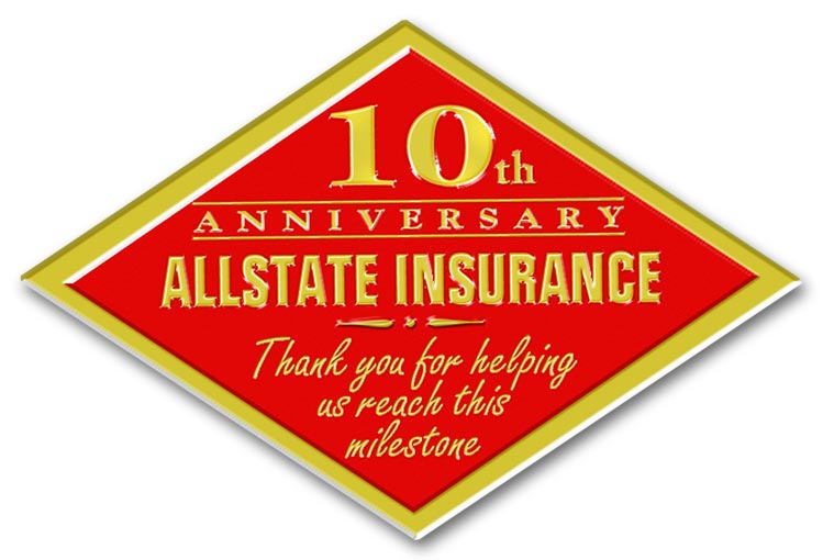 FSE56 - Foil Embossed Anniversary Labels In Rolls