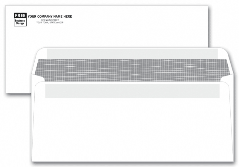 712 - Custom Self-Seal #10 Confidential Envelopes