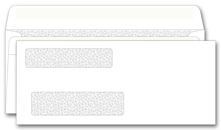 92564 - Double Window Self Seal Confidential Check Envelopes