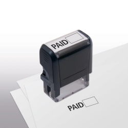 103007, Paid w/ Open Box Stamp - Self-Inking