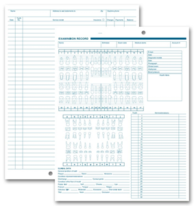 1057V, Dental Exam Record, Anatomic & Periodontic Diagrams