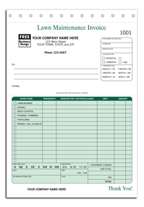 Lawn Maintenance Invoices