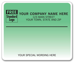 Laser Mailing Labels, Aqua