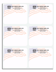 Patriotic Laser Mailing Labels