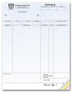 General Laser Invoice - Parchment