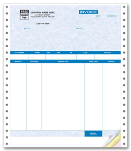 Continuous Product Invoice with Packing List - Parchment