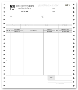 13092, 11" Continuous Purchase Order