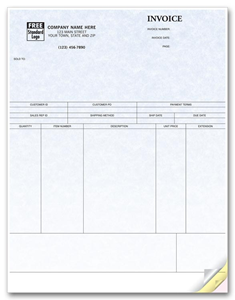Peachtree Laser Product Invoice - Parchment