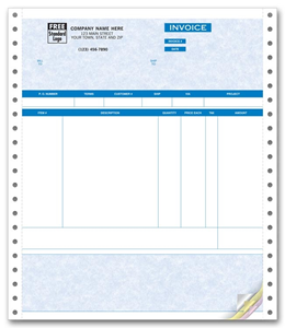 Continuous Product Invoice - Parchment, 3-Part