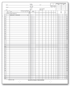 One-Write System Payroll Ledgers - Weekly