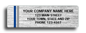 Silver Chrome Labels