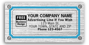 Silver Chrome Labels, Large