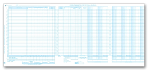 One-Write System Journals - Payroll & Cash Receipts