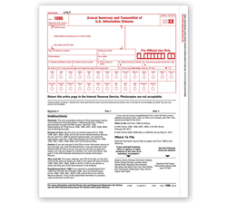 1096 Transmittal Tax/IRS Form