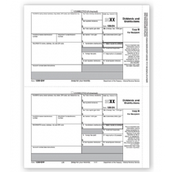 Laser Bulk 1099-DIV Tax Forms, Recipient Copy B