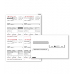 Laser W-2 Tax Forms & Envelopes - Copy B, C, 2+2