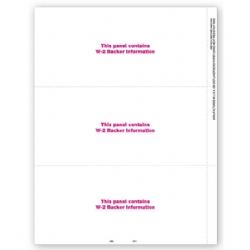 Blank Laser W-2 Tax Forms, 3-Up
