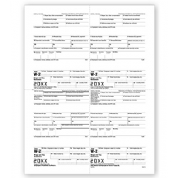 4-Up Laser W-2 Tax Forms - Employee M