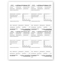 4-Up Laser W-2 Tax Forms - Employee W