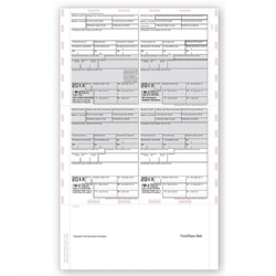 4-Up Laser W-2 Tax Forms - Pressure Seal