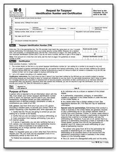 Laser W-9 Tax Forms - Bulk