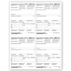 4-Up Laser W-2 Form - P Style