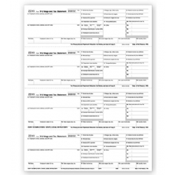 4-Up  Laser W-2 Tax Forms - Copy 1, Horizontal