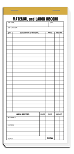Material & Labor Records