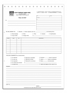Letters of Transmittal