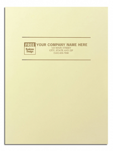 Custom Presentation Folders - Glossy Ivory