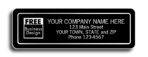 Black Weatherproof Labels