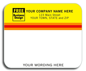 Laser/Inkjet Mailing Labels, Yellow & Orange