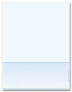 Blank Laser Check with Long Stub