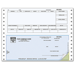 Tractor Feed Payroll Check