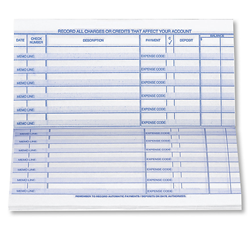 Compact business check register