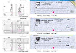 HS 3-To-A-Page Hourly Payroll Checks