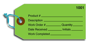 Custom Tags on 10 Point Tag Stock - Horizontal
