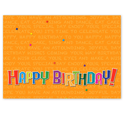 Happy Birthday Greeting Card Printing