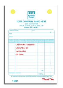 Oil Change Order Forms