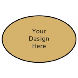 Custom oval label